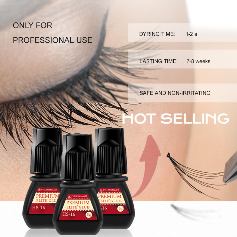 Wholesale Professional HS Brand Long Lasting 8 Weeks Oil and Water Proof Latex Free Hypoallergenic Eyelash Glue