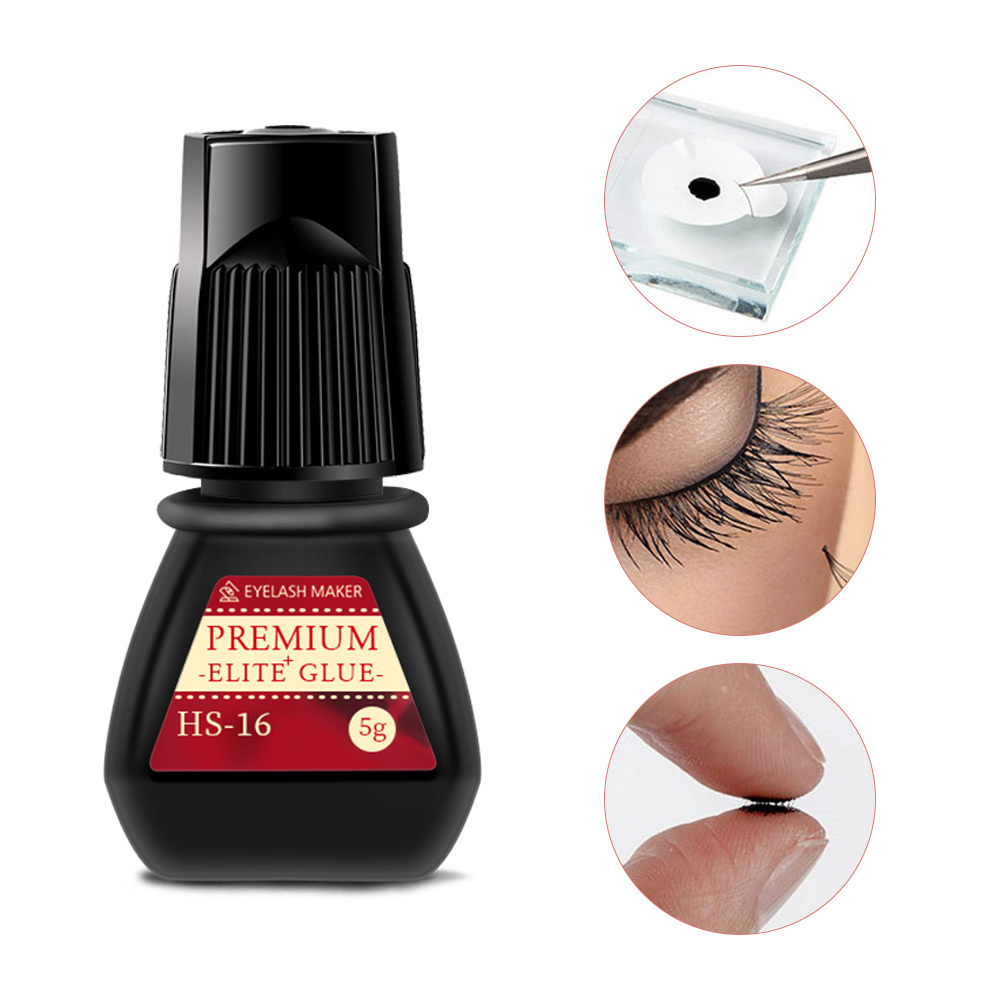 Wholesale Professional HS Brand Long Lasting 8 Weeks Oil and Water Proof Latex Free Hypoallergenic Eyelash Glue