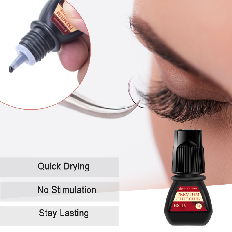 Wholesale Professional HS Brand Long Lasting 8 Weeks Oil and Water Proof Latex Free Hypoallergenic Eyelash Glue