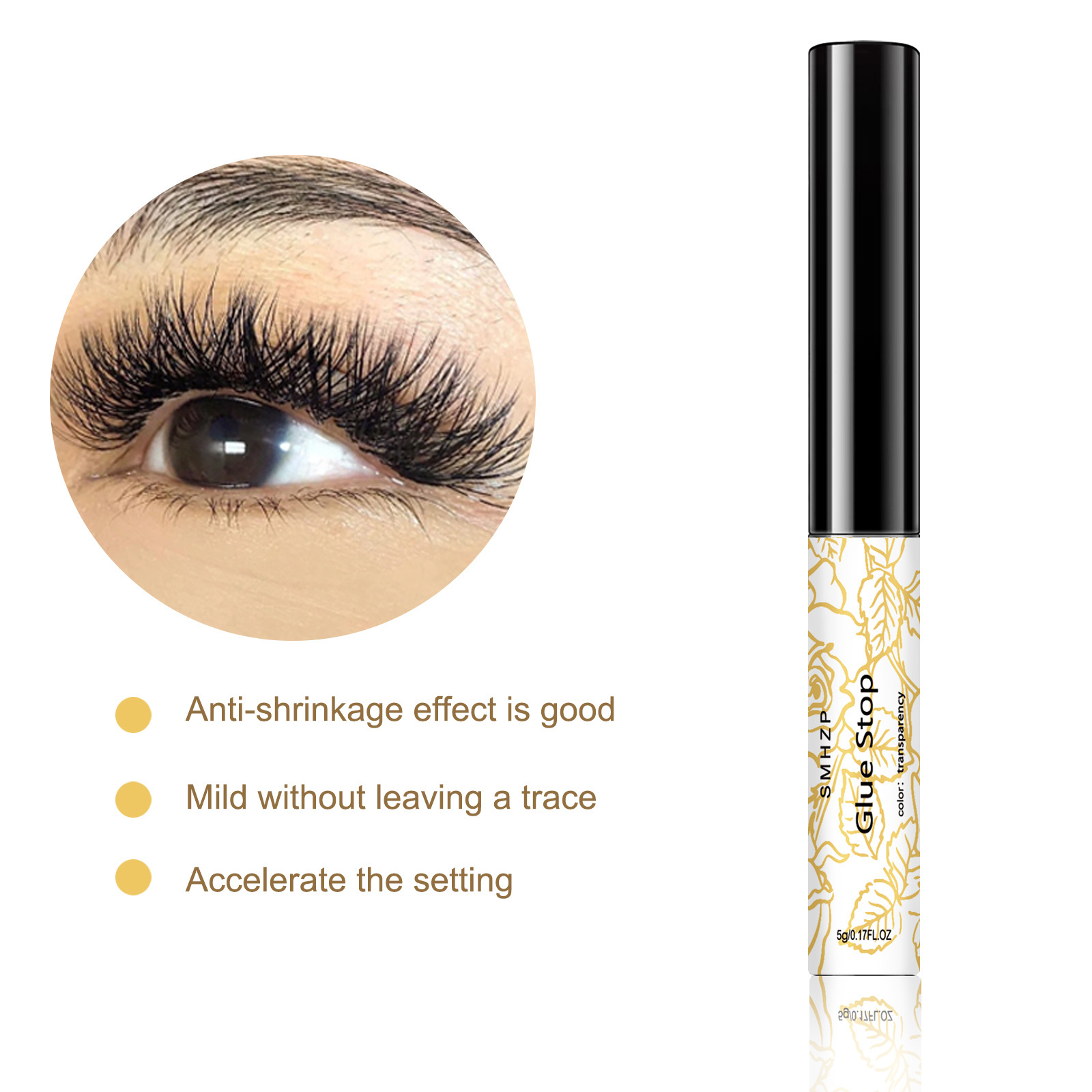 DIY Eyelash Glue Cluster Cils Dark Odor Free Professional Lashes Latex Free Adhesive for False Mink Eyelash Extension