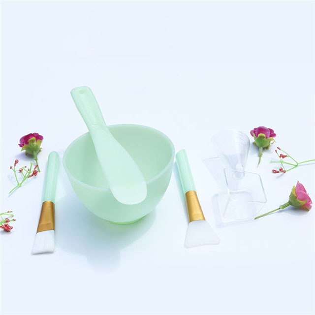 DIY customized  face mask mixing bowl color elastic silicone mask bowl set