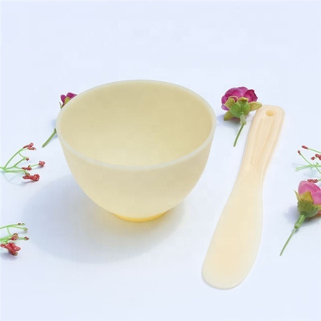 DIY customized  face mask mixing bowl color elastic silicone mask bowl set