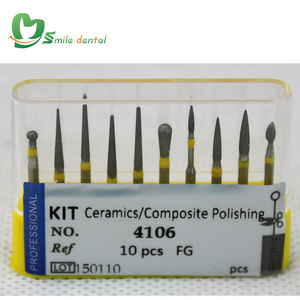 Ceramic/composite polishing bur kit/dental diamond bur