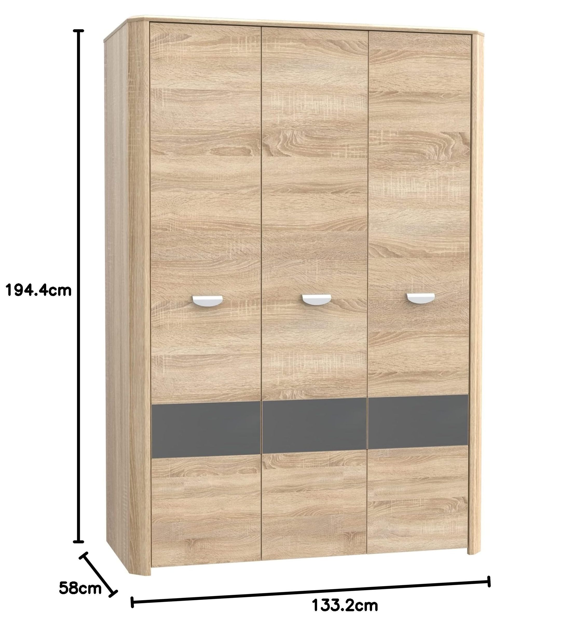 2023 New Fashion Two Doors Bedroom Set With Wardrobe Cabinet Designs wardrobe Bedroom Furniture Modern Solid Wood Wardrobe