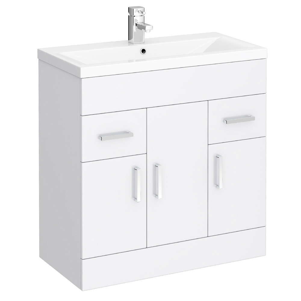 Factory Wholesale Customized Bathroom Vanity Cheap Wooden Bathroom Furniture With Storage Space 3 Doors And 2 Drawers