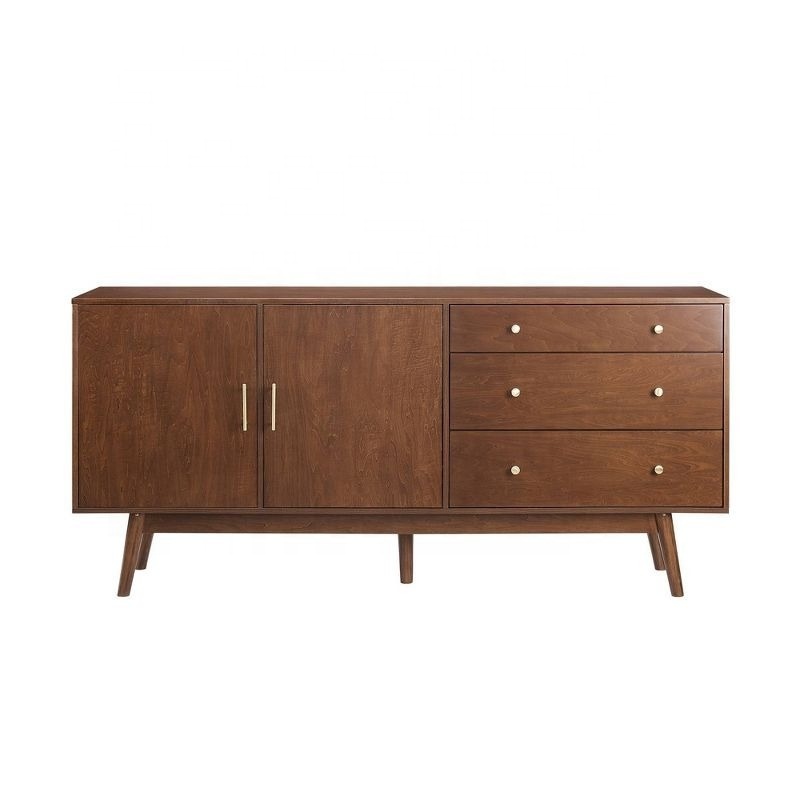 Aparador pra sala Mid-Century Modern style living room vintage wood furniture dining room sideboard buffet cabinet with drawers