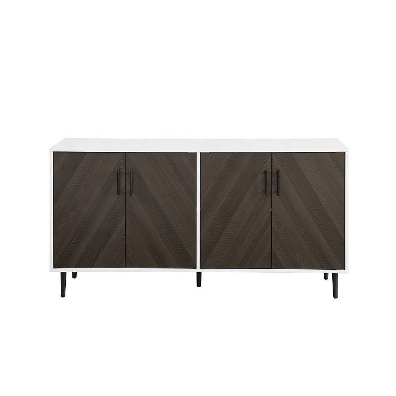 Mesa aparador wholesale accent style grey doors modern room sideboard solid white cabinet storage for living room