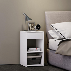 easy assemble OEM night stand bedside table wooden night stand white night stand