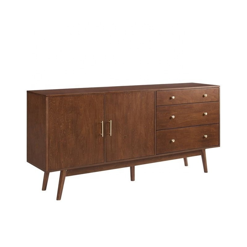 Aparador pra sala Mid-Century Modern style living room vintage wood furniture dining room sideboard buffet cabinet with drawers