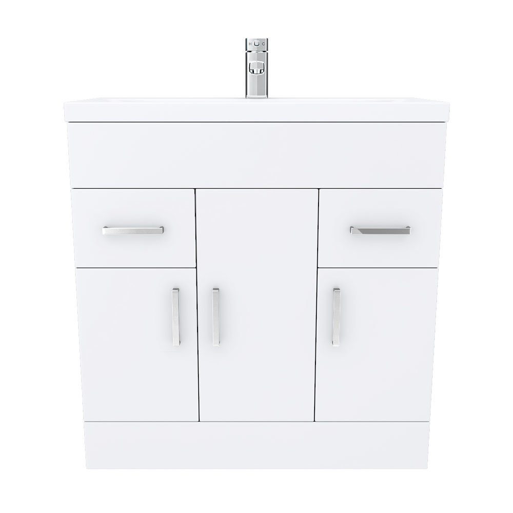 Factory Wholesale Customized Bathroom Vanity Cheap Wooden Bathroom Furniture With Storage Space 3 Doors And 2 Drawers