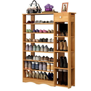 Factory Wholesale Customized Cheap Bamboo Cabinet Shoe Rack Storage Organizer Shoes Rack for Living Room