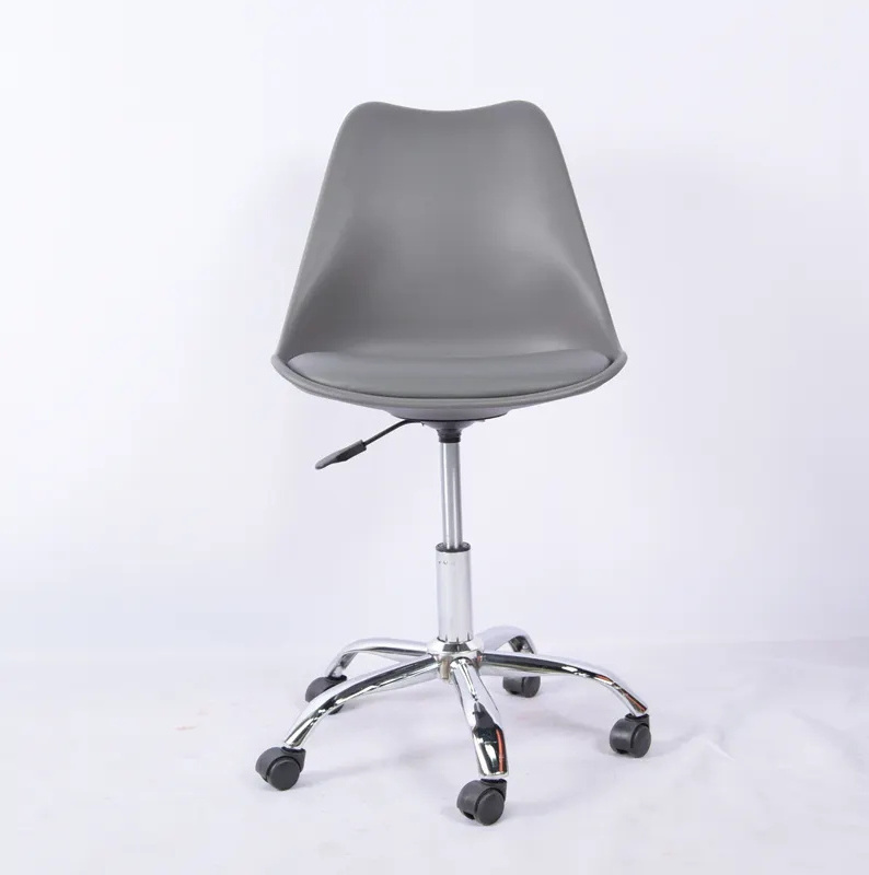 Modern Cheap High Quality Cushion Seat Swivel Chairs Plastic Cushion Seat Office Chair with Caster Wheels