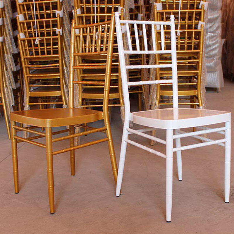 Rental banquet reception bamboo wedding white chiavari chairs