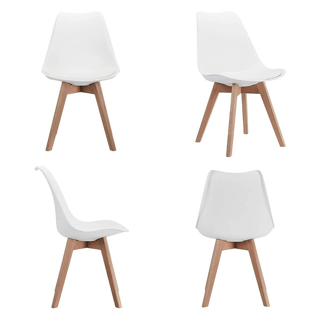 Wholesale Cheap Modern Living Room Good Quality White Designer Plastic Dining Tulip Chair for Sale