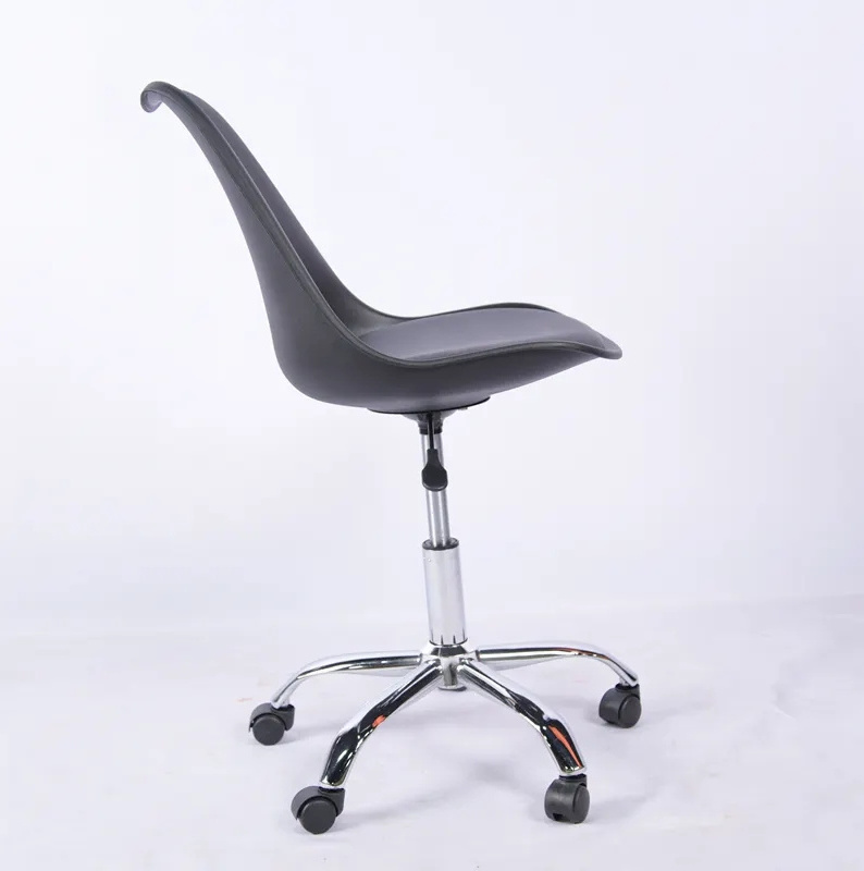 Modern Cheap High Quality Cushion Seat Swivel Chairs Plastic Cushion Seat Office Chair with Caster Wheels