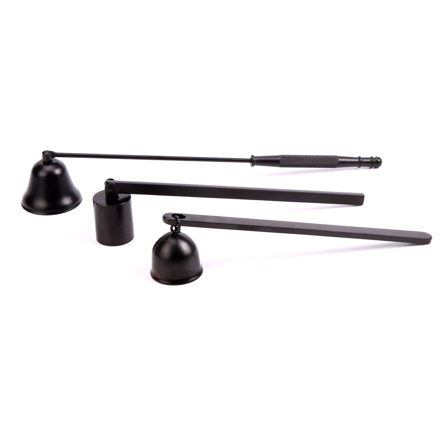 Wholesale Custom Nickel Stainless Steel  Black Brass Bulk Candle Snuffer Set Bell Candle Fire Extinguisher for Candles