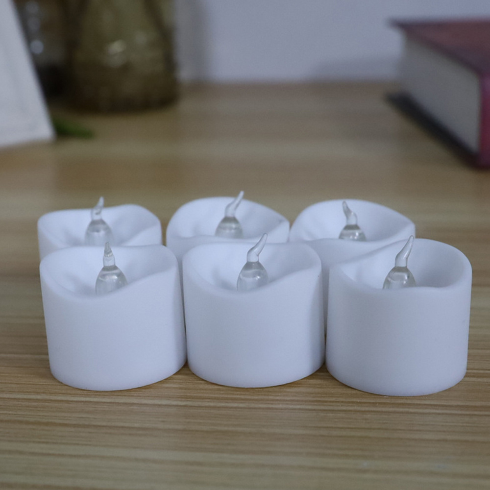 Valentines LED Candles, Realistic and Bright Flickering Bulb Battery Operated Flameless LED Tea Light, Wedding Candle Lights