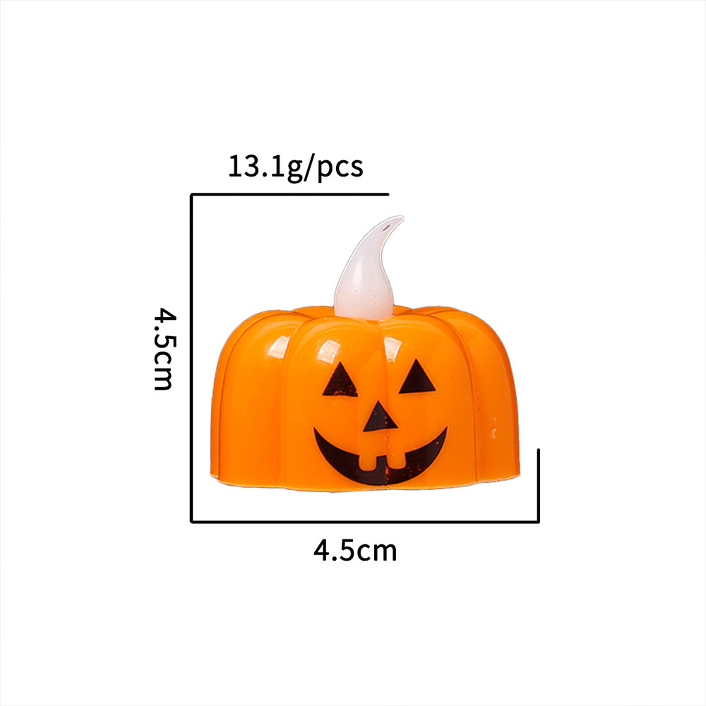 Halloween Decorations LED Black Flameless  Candles Flickering Tea Lights for Fall Holiday Decor