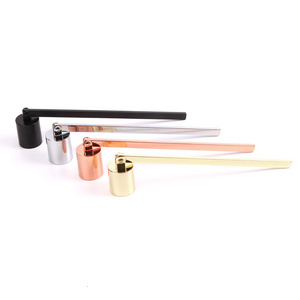 Wholesale Custom Nickel Stainless Steel  Black Brass Bulk Candle Snuffer Set Bell Candle Fire Extinguisher for Candles