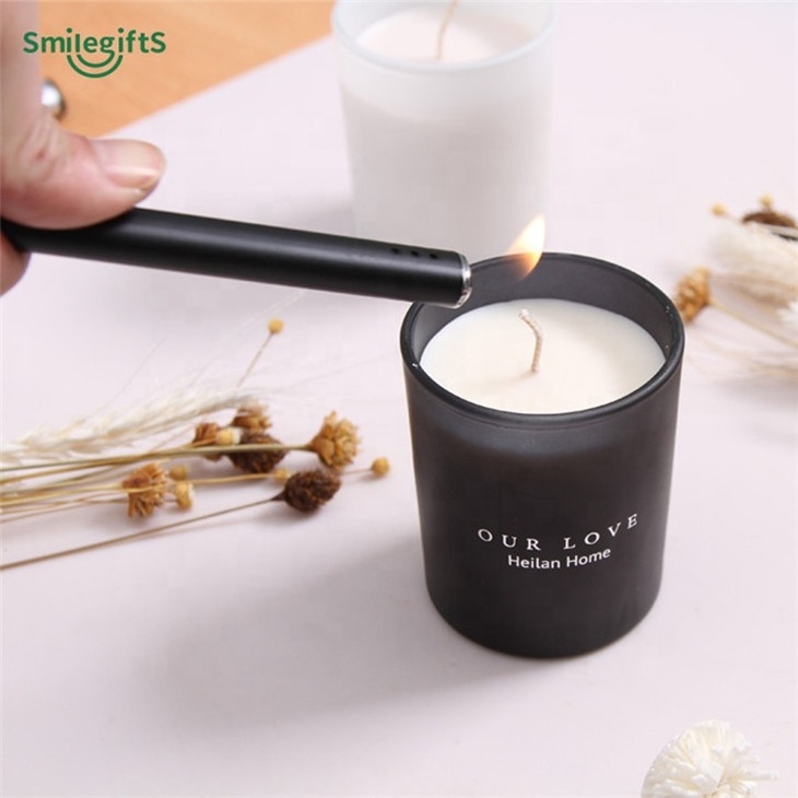 Luxury Butane Gas Lighter for Bbq Kitchen Candle Lighter Sets Candle Lighter Butane Windproof