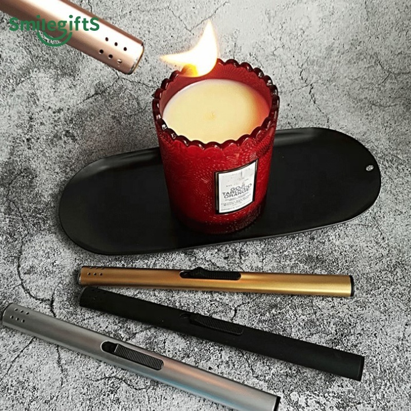 Candle care kit Luxury Scented Candle Aluminum 18CM Long Kitchen Stick electronic naked fire gas lighter candle care kit 2022