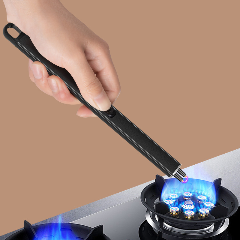 High Quality Windproof Multi-color Matte Rechargeable USB Arc Electric Lighter Candle Lighter BBQ Usage