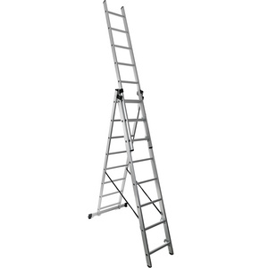 Multi-purpose Foldable Safety Extension Aluminum Ladder 3 layer TUV/GS