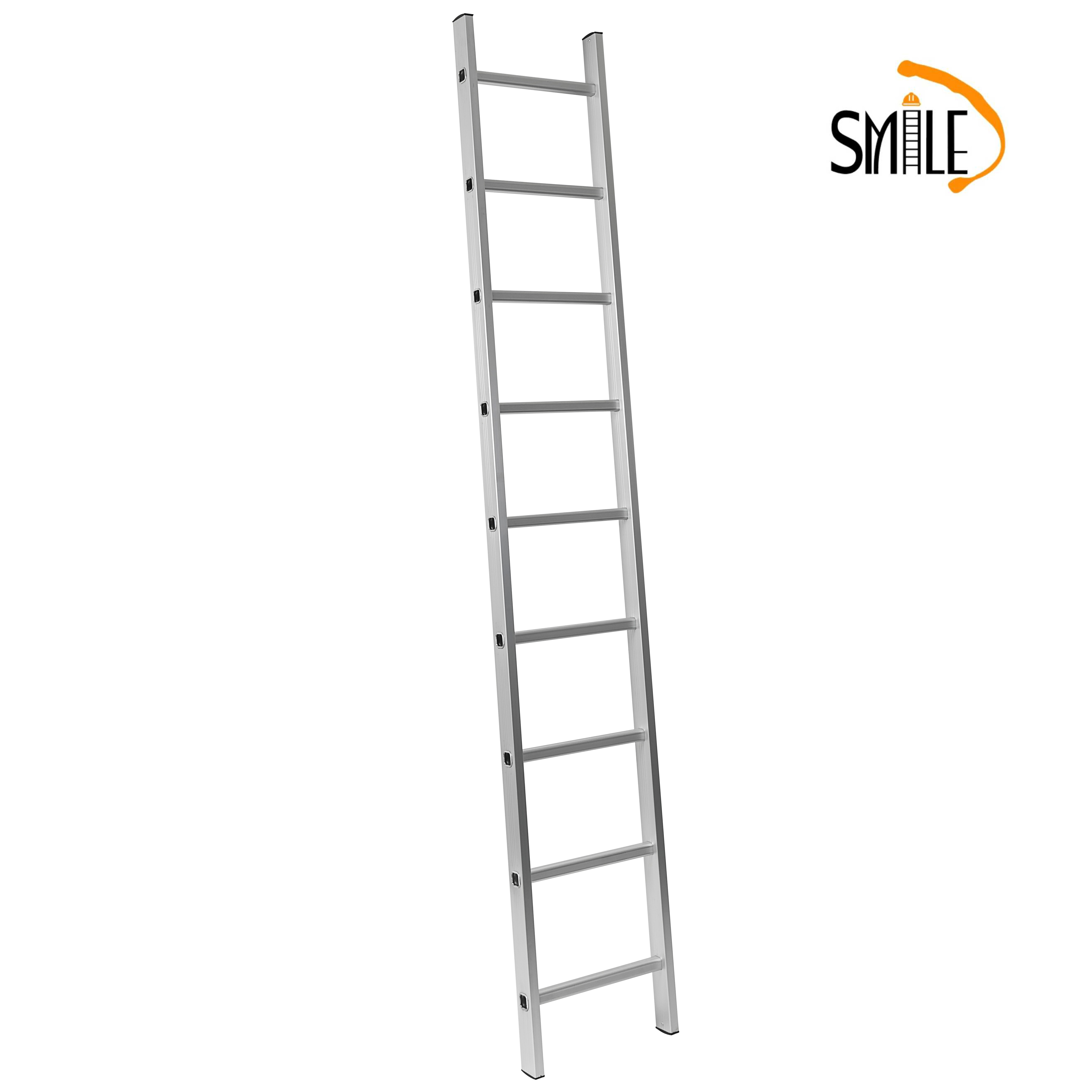 Aluminium single construction ladder lightweight ladder