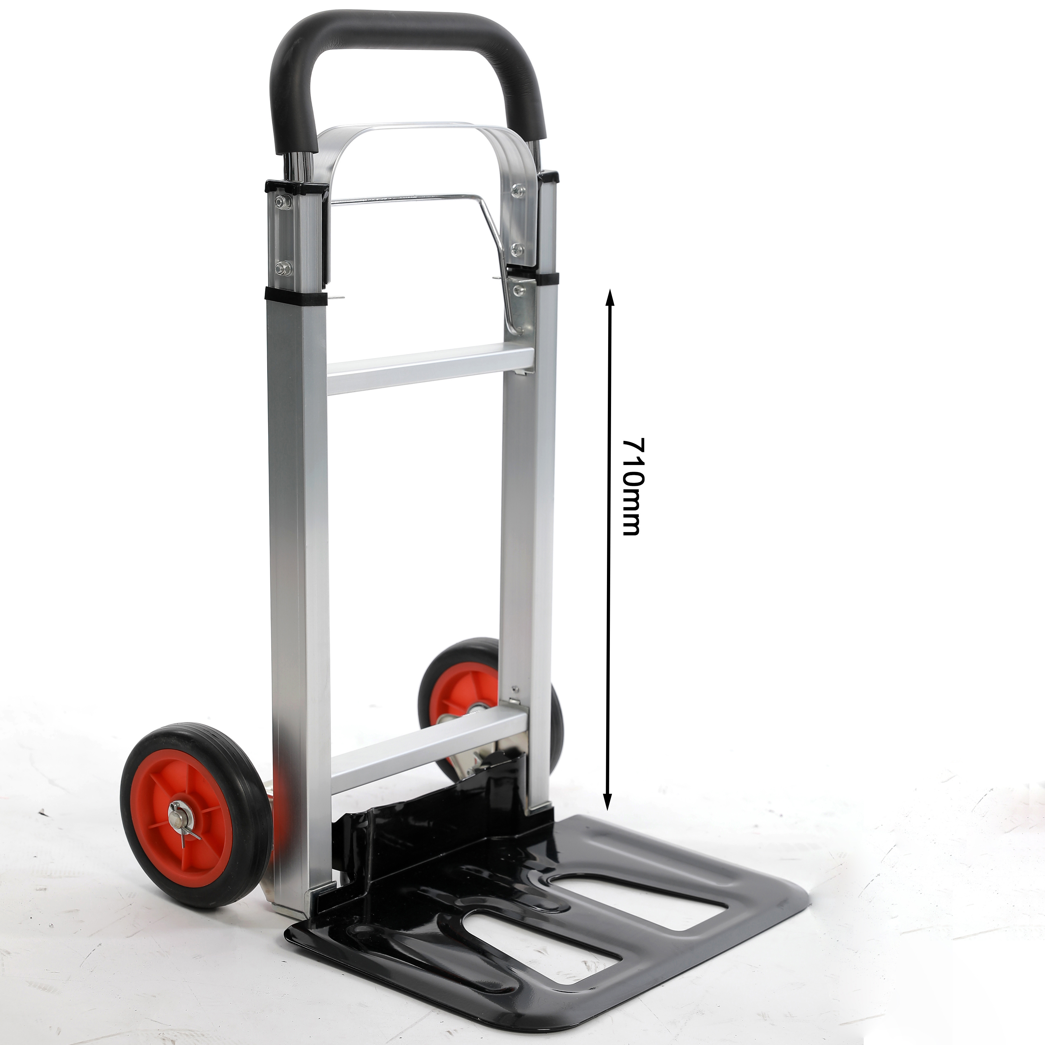 GS certificate aluminium handtruck, two wheels outdoor steel foldable hand trolley hand truck Domestic handtruck trolley