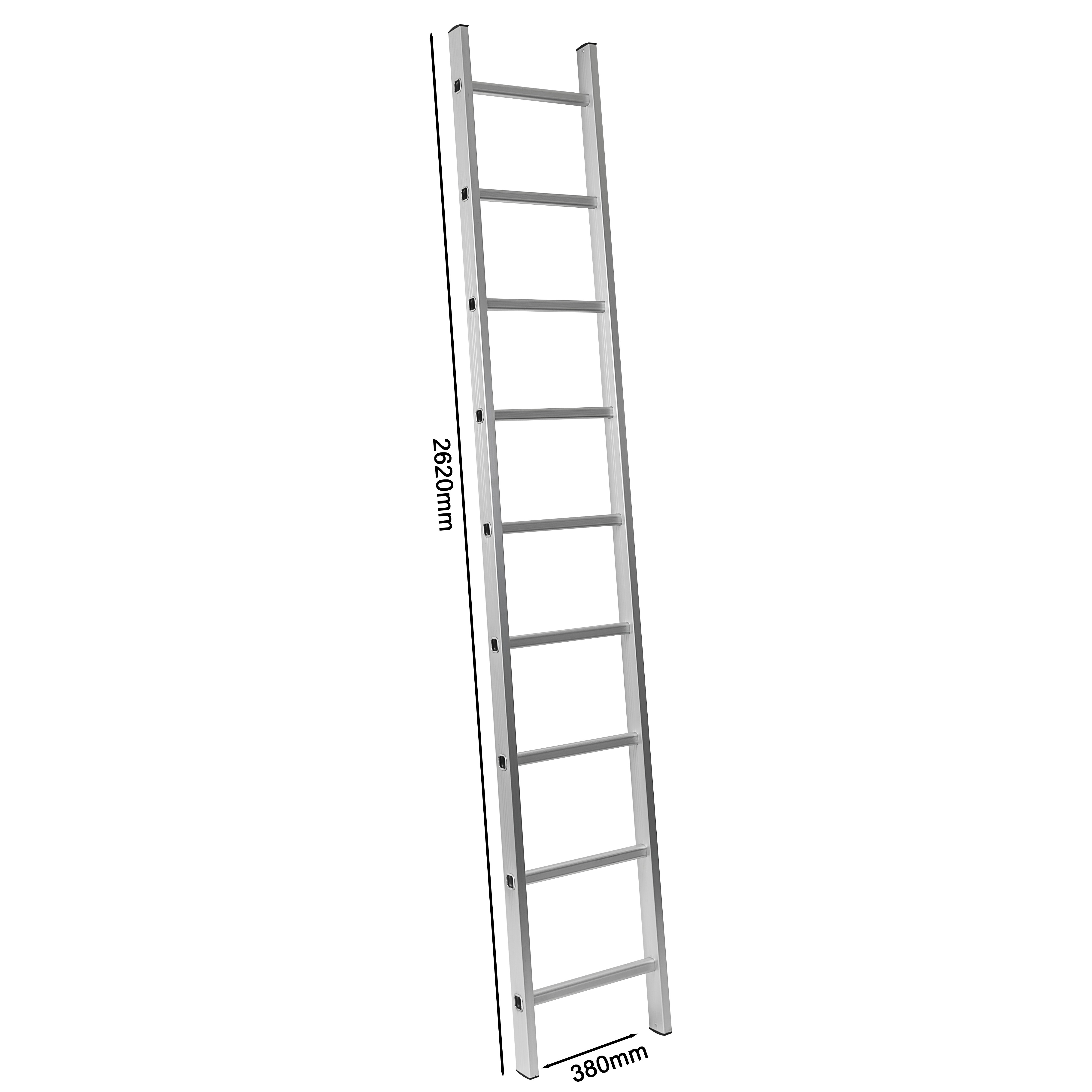 Aluminium single construction ladder lightweight ladder