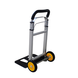 GS certificate aluminium handtruck, two wheels outdoor steel foldable hand trolley hand truck folding luggage cart