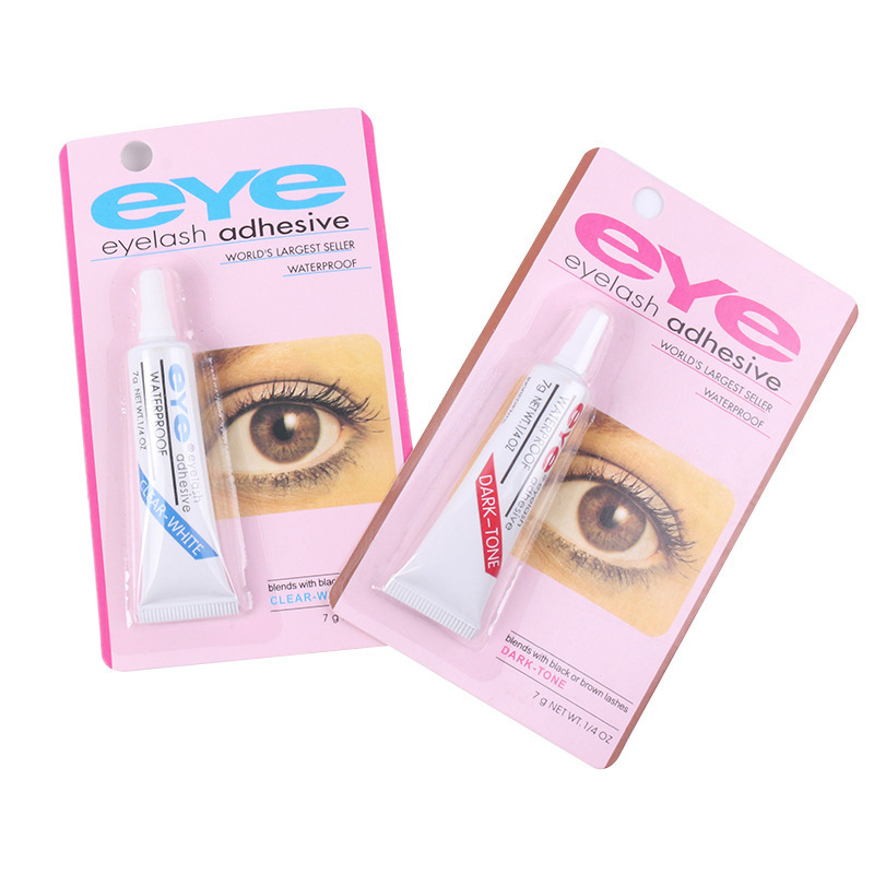 2023 Wholesale Eye Brand Strong Eyelash Glue Adhesive Super Strong Hold Eyelash Adhesive Alcohol Free Strip Eyelash Glue Black