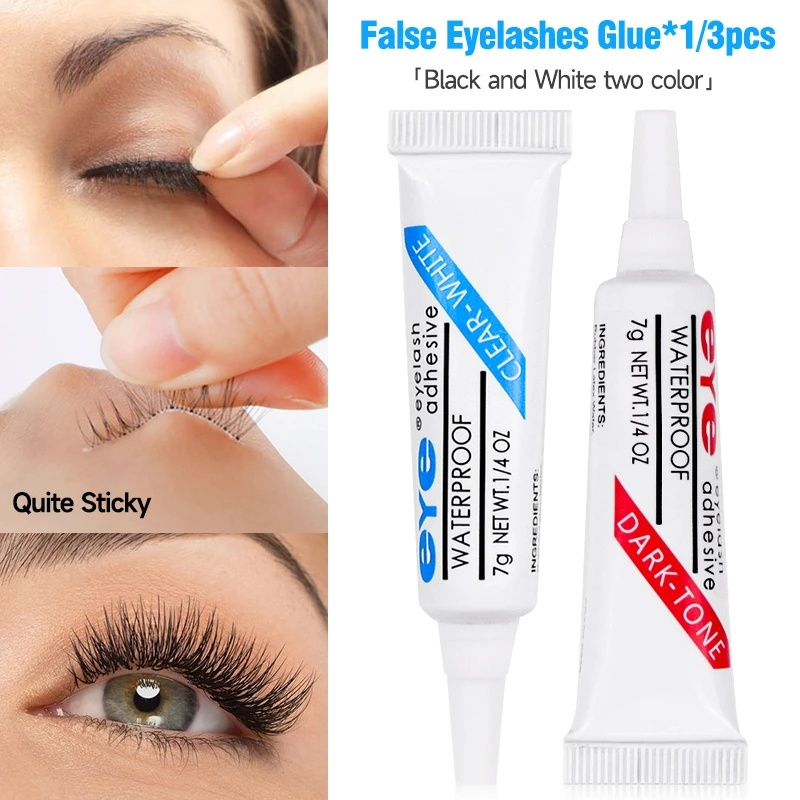 2023 Professional Eyelash Glue Clear/black Waterproof False Eyelashes Makeup Adhesive Eye Lash Glue Cosmetic Tools Alcohol Free