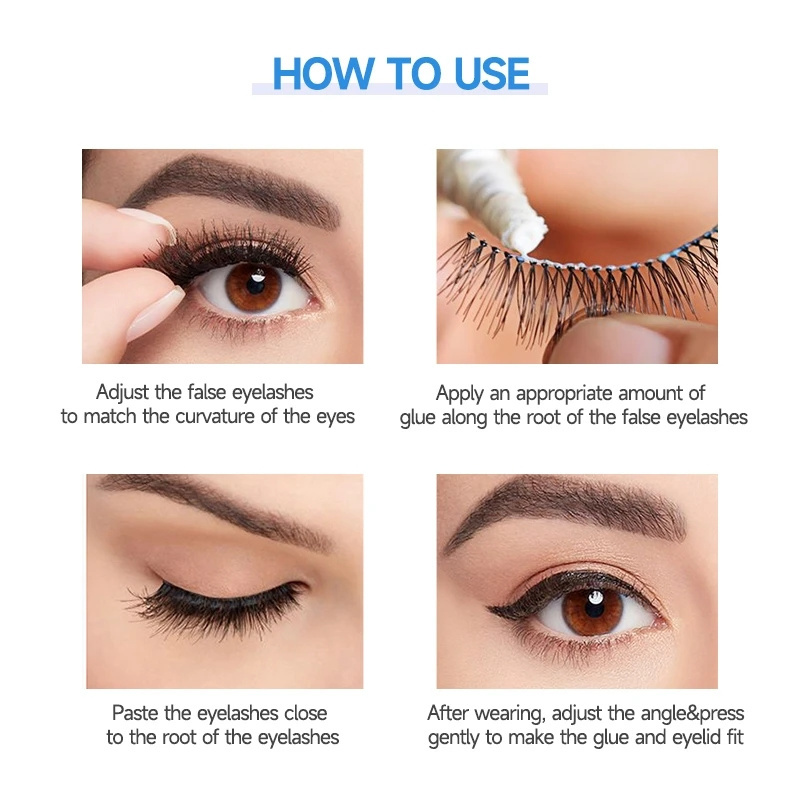 2023 Professional Eyelash Glue Clear/black Waterproof False Eyelashes Makeup Adhesive Eye Lash Glue Cosmetic Tools Alcohol Free