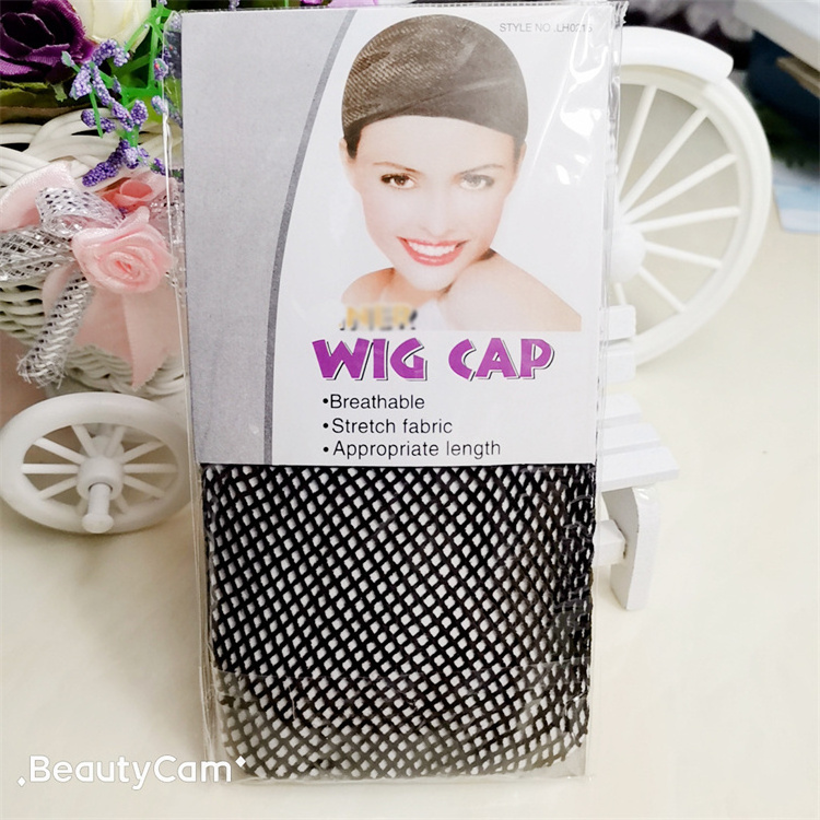 Hair Style Elastic Unisex Liner Cap Snood Nylon Stretch Weaving Mesh Net Fishnet Ladies Elastic Wig Caps Mesh Dome Wig cap