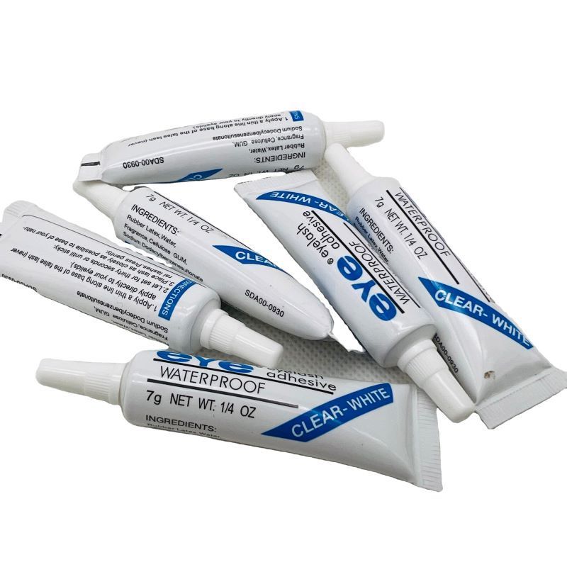 2023 High Quality Eyelash Glue White & Black Portable False Eyelashes Glue Eye Lashes Adhesive Sample Adhesive Alcohol Free