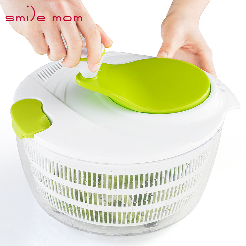 Kitchen manual vegetable washer fruits dryer water drainer salad spinner