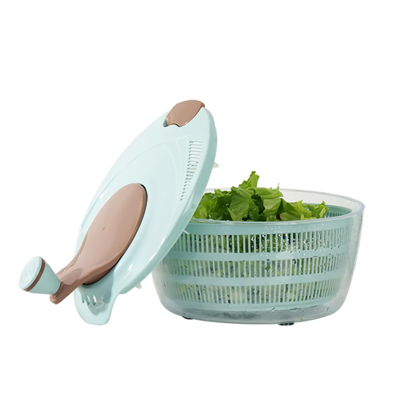 Kitchen manual vegetable washer fruits dryer water drainer salad spinner