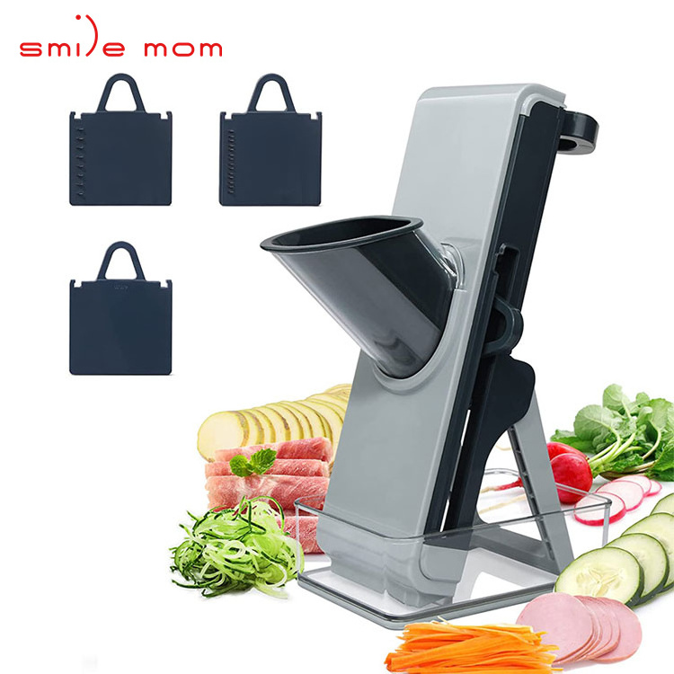 Multi function mandoline slicer vegetable slicer with storage box