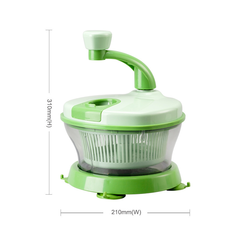 Salad Spinner Chopper and Turning Slicer Manual Food Processor