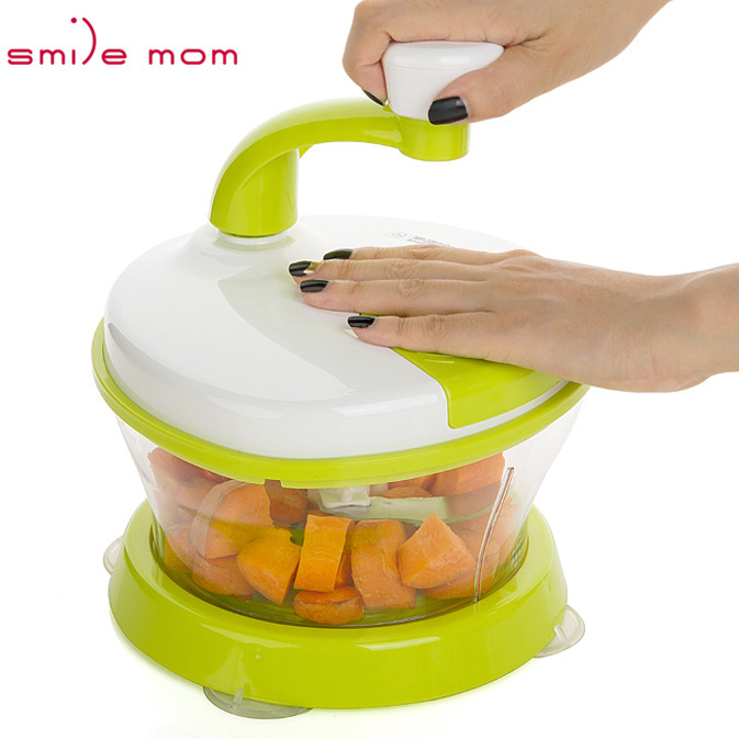 Smile mom 4 in 1 Food Processor Mixing & Separator Egg Vegetable Dryer Swift Food Chopper Through Rotating Handle