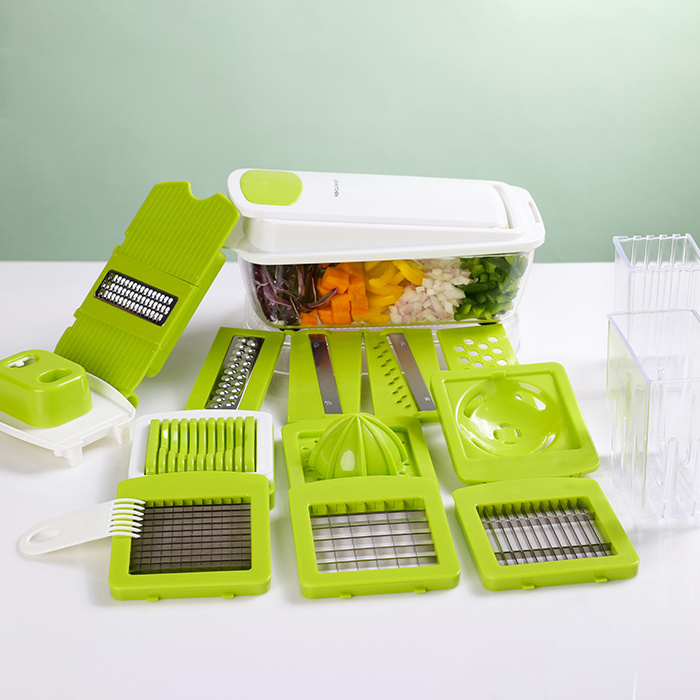 Multifunctional ABS Material Veggie Grater Peeler Cutter Plastic Vegetable Slicer Cheese Grater