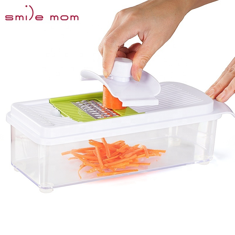 Multifunctional Mandolin slicer 6 in 1 Multi Kitchen Vegetable Slicer Julienne - Hand Carrot Grater - Manual Vegetable