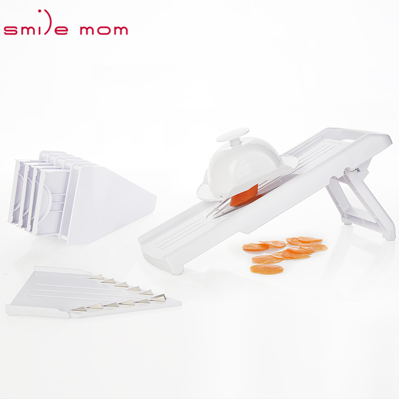 Smile mom Plastic Kitchen Potato Slicer Cheese Grater Manual Multi Rotary Grater