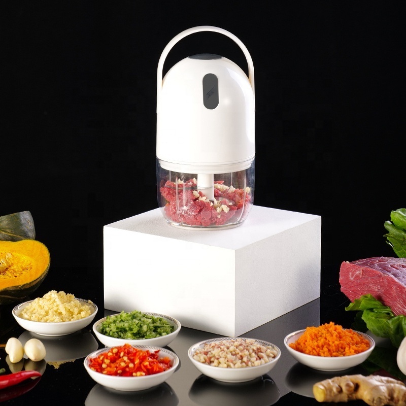 Hot Sale Food Blender Chopper Easy Cleaning Usb Charging Smart 2 In 1 Electric Mini Chopper Speedy Chopper