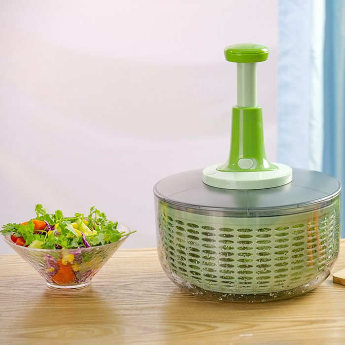 Kitchen Plastic Fruit & Vegetable Dryer  Salad Spinner With Locking Lid Kitchen Accessories Salad Spinner