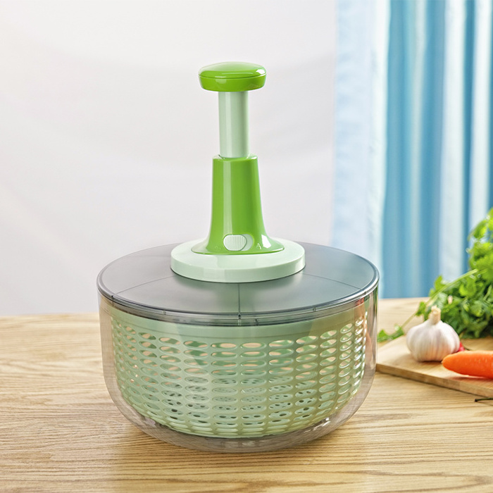 Kitchen Plastic Fruit & Vegetable Dryer  Salad Spinner With Locking Lid Kitchen Accessories Salad Spinner