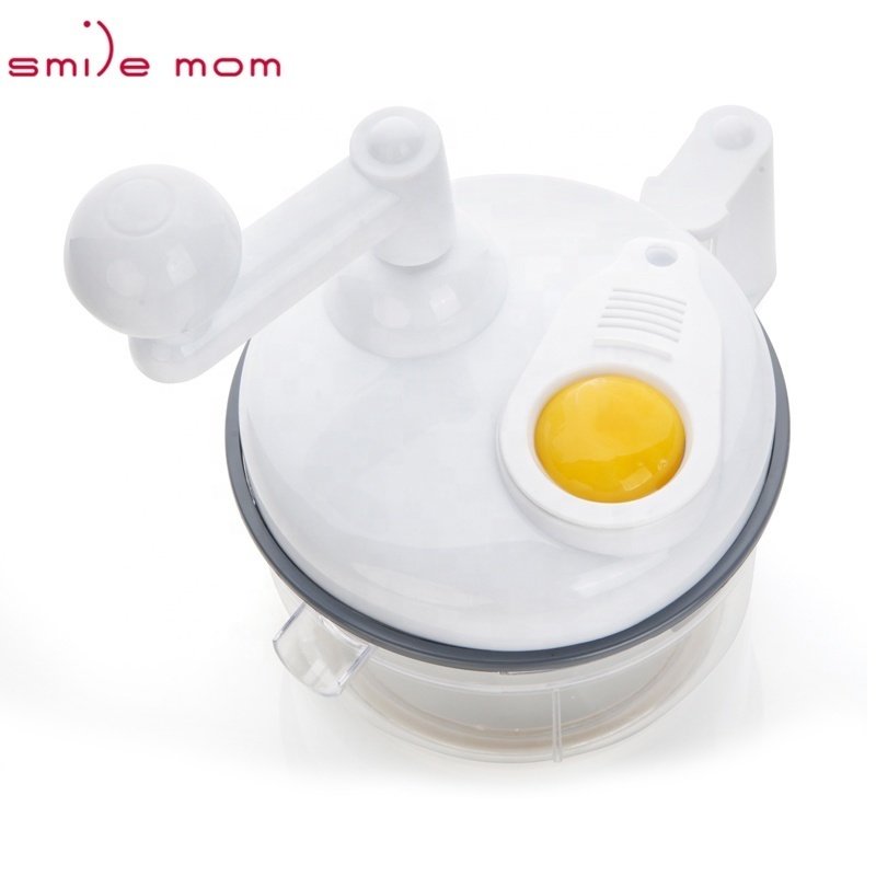 Smile mom 4 in 1 Multi Food Processor 1.15L Mix & Separator Egg - Vegetable Dryer - Quick Hand Chopper Through Rotating Handle