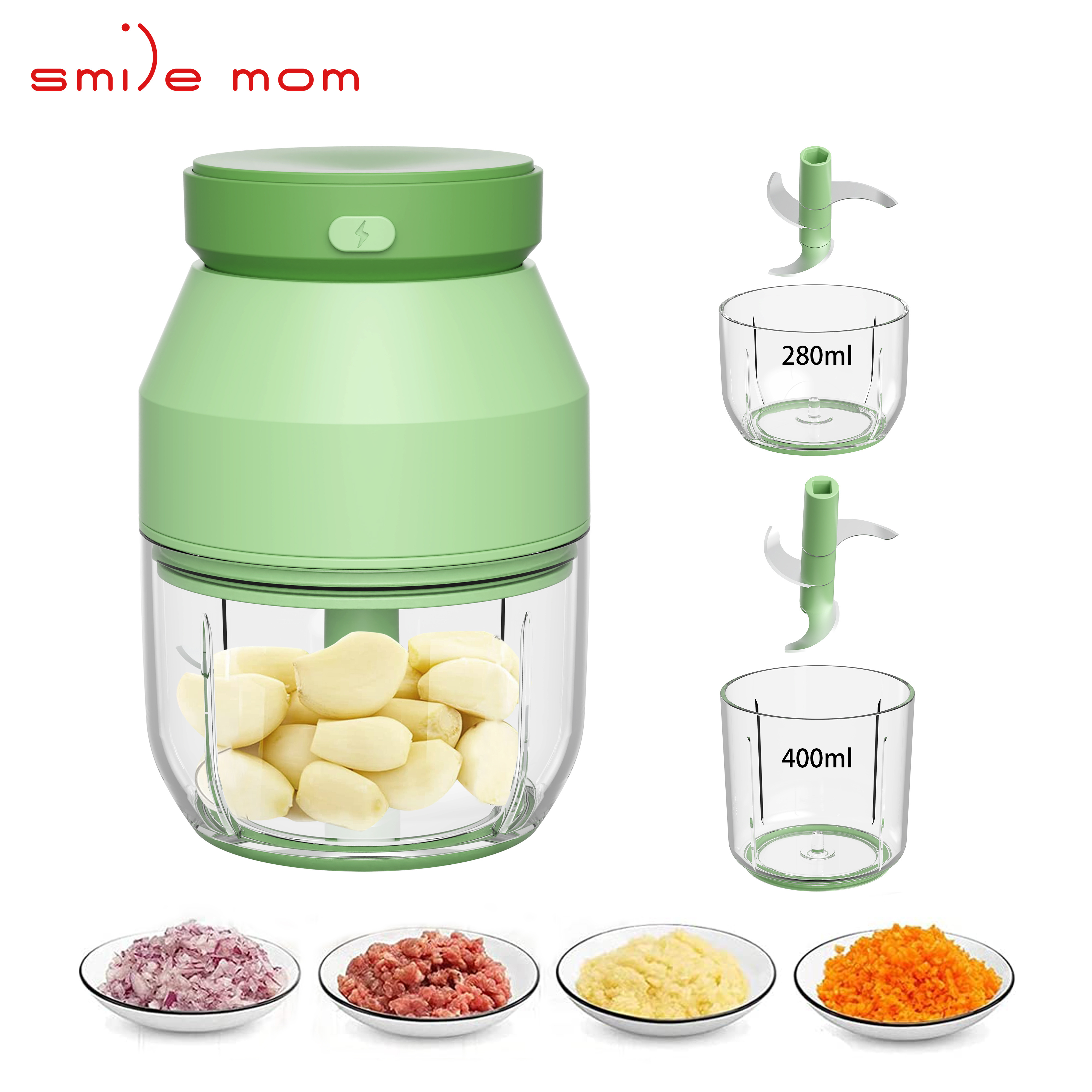 Electric Rechargeable Multifunctional Vegetable Furits Usb Mini Food Chopper