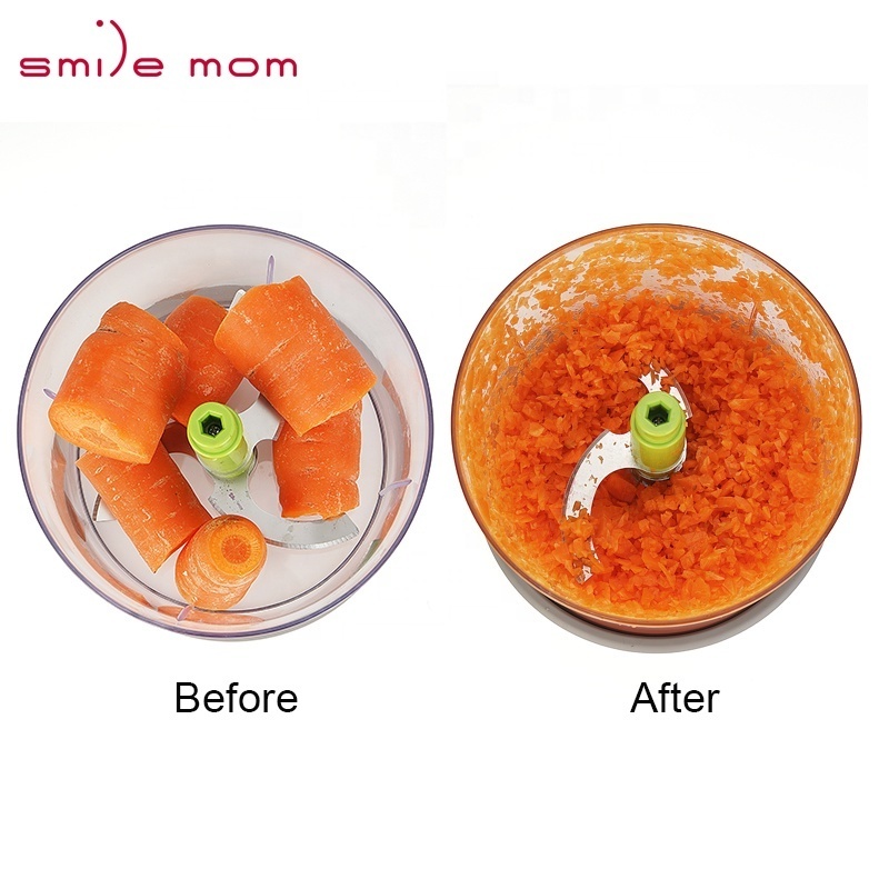 Smile mom 3 in 1 Hand Press Slicer Manual Salad Spinner Vegetable Food Onion Swift Chopper